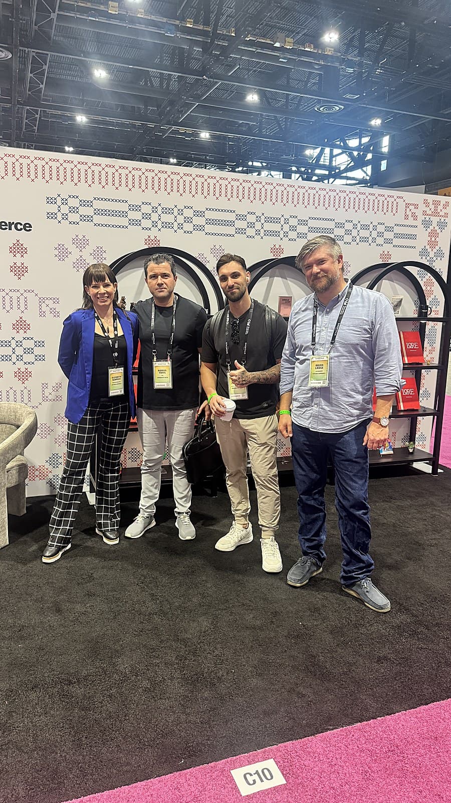 Dale Parducci with Roman Yoffe and Future Commerce co-founder Brian Lange at Shoptalk Fall